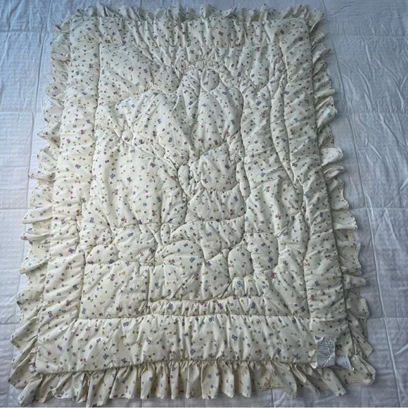 Vintage Disney Classic Honey Pot Winnie The Pooh Quilt Comforter Crib Toddler - Picture 8 of 14